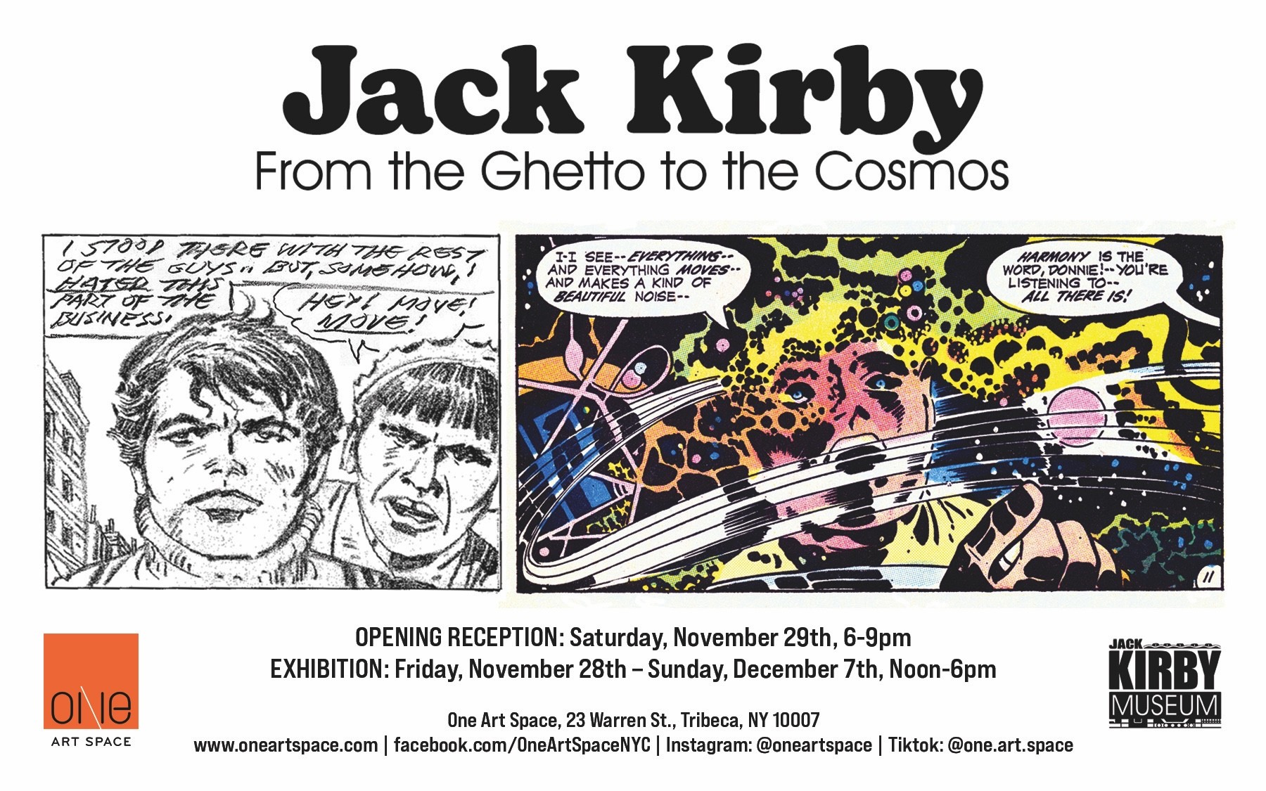 The Jack Kirby Museum Returns to One Art Space, Tribeca, New York