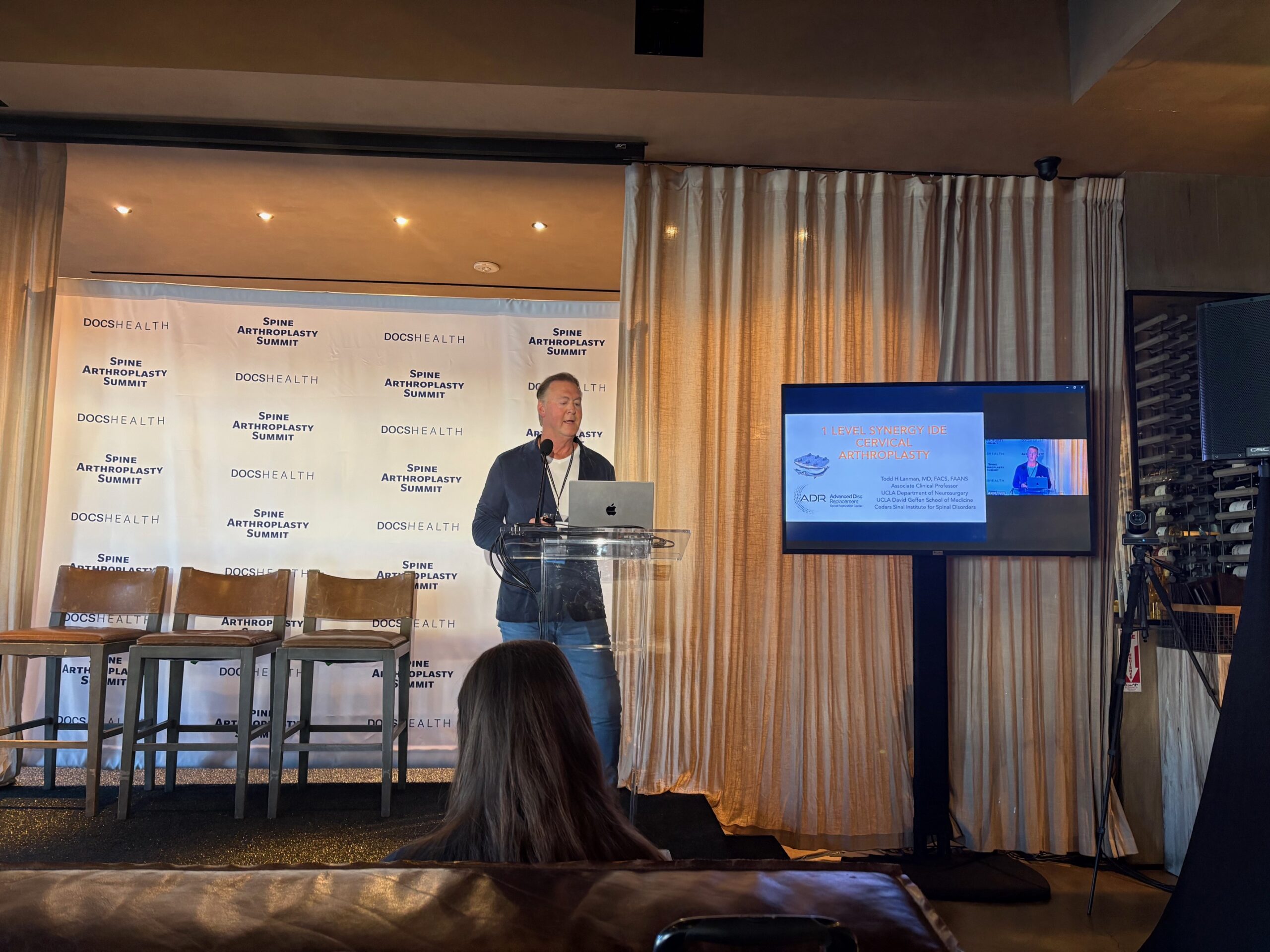 Dr. Todd H. Lanman Presents First-Ever Public Results of the Synergy Disc(R) 1-Level IDE Clinical Trial at DOCS Health’s 7th Annual Spine Arthroplasty Summit
